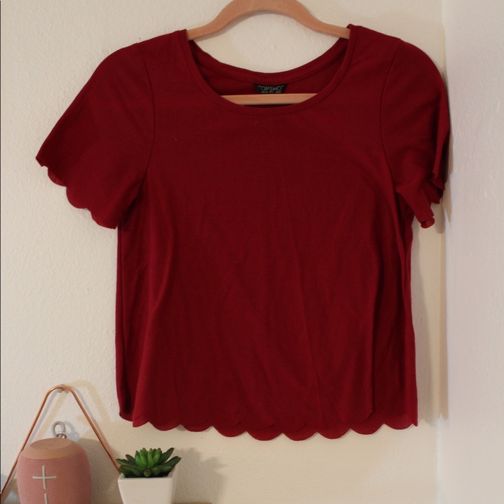Top shop scallop top